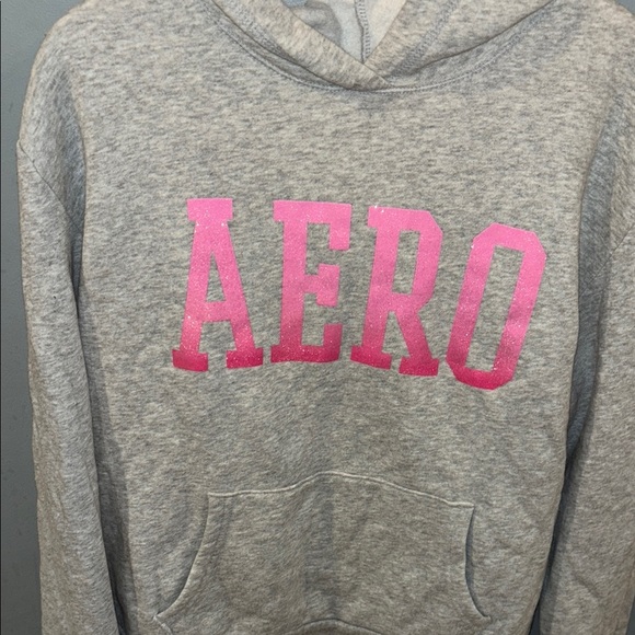 Aeropostale Heather Gray Hoodie - Picture 3 of 5